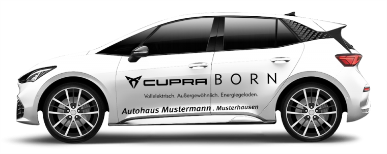 CUPRA Born ab 2021 Schlüsselanhänger Cupra Fotogravur & eigener Textgravur